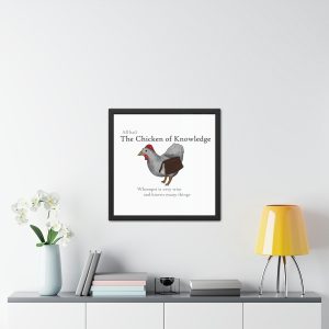 Chicken of Knowledge Framed Poster
